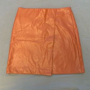 Faux Leather Skirt